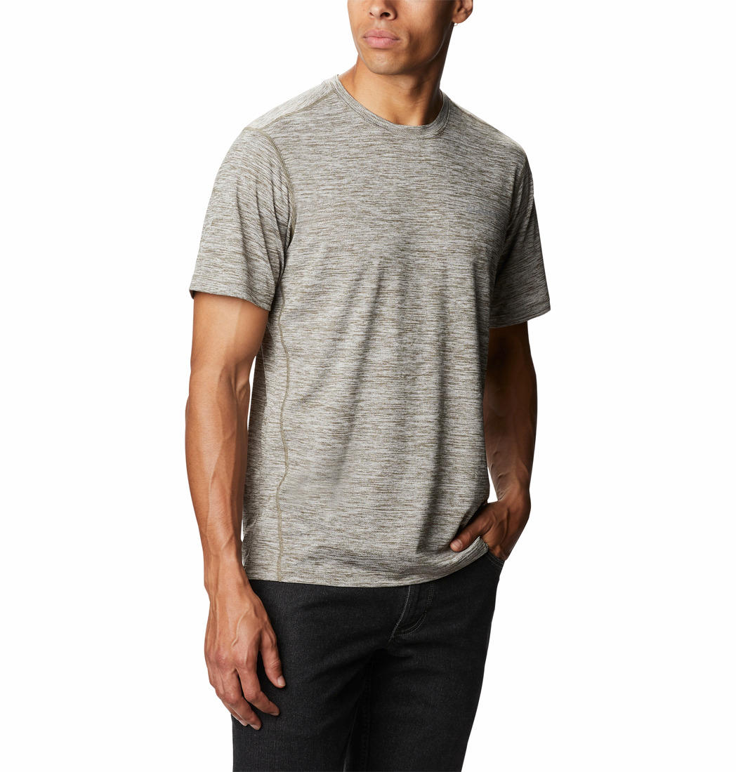 Columbia Men Grey Deschutes Runner Short Sleeve T-Shirt