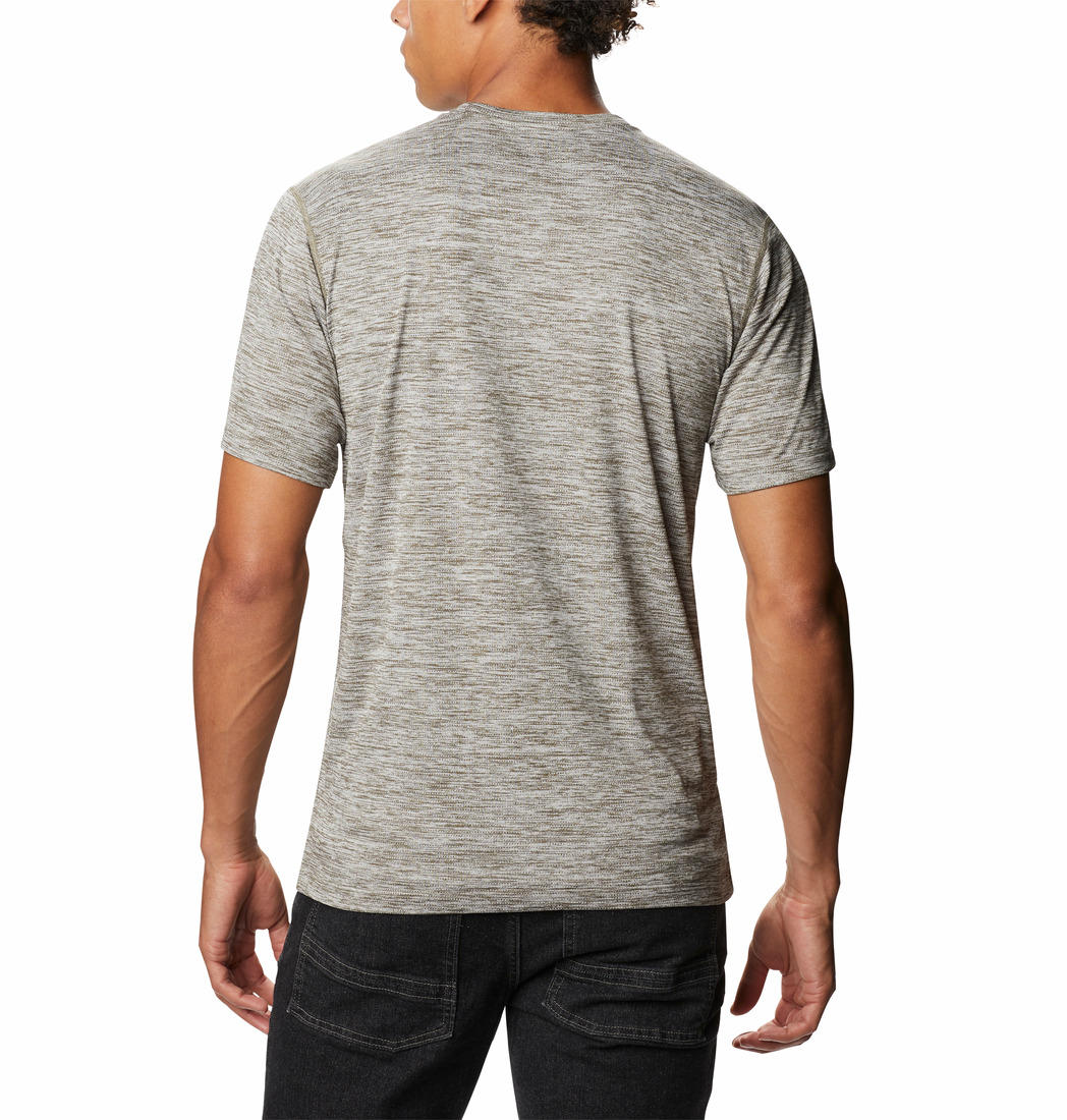 Columbia Men Grey Deschutes Runner Short Sleeve T-Shirt