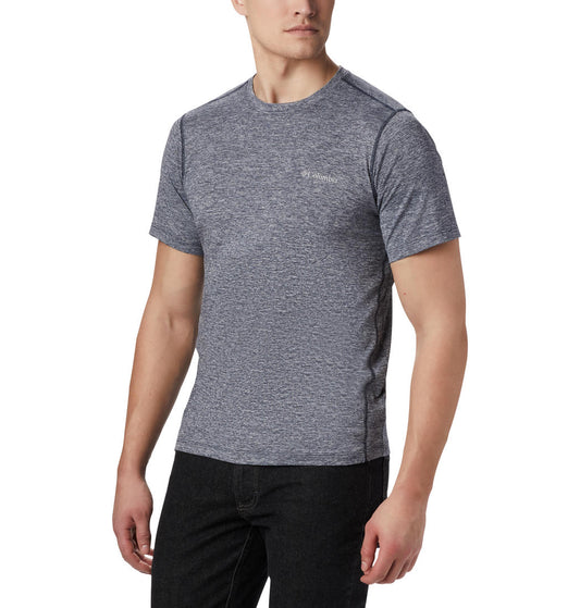 Columbia Men Blue Deschutes Runner Short Sleeve T-Shirt