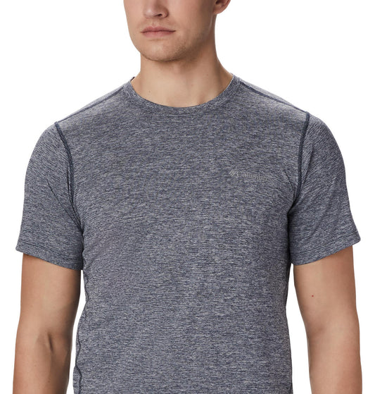 Columbia Men Blue Deschutes Runner Short Sleeve T-Shirt