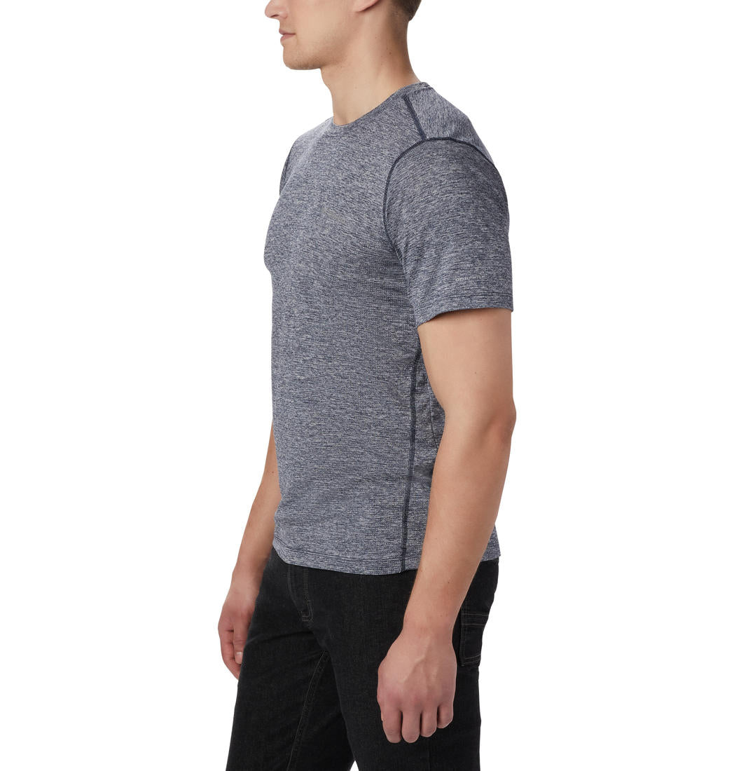 Columbia Men Blue Deschutes Runner Short Sleeve T-Shirt