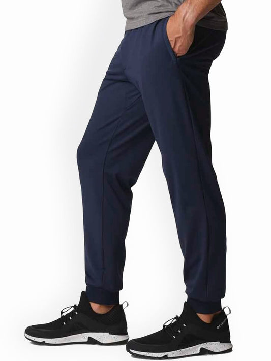 Columbia Men Navy Blue Tech Trail Knit Pant