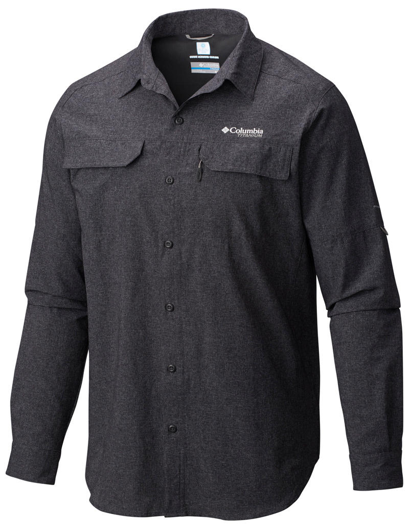 Columbia Men Black Irico Mens Long Sleeve Shirt