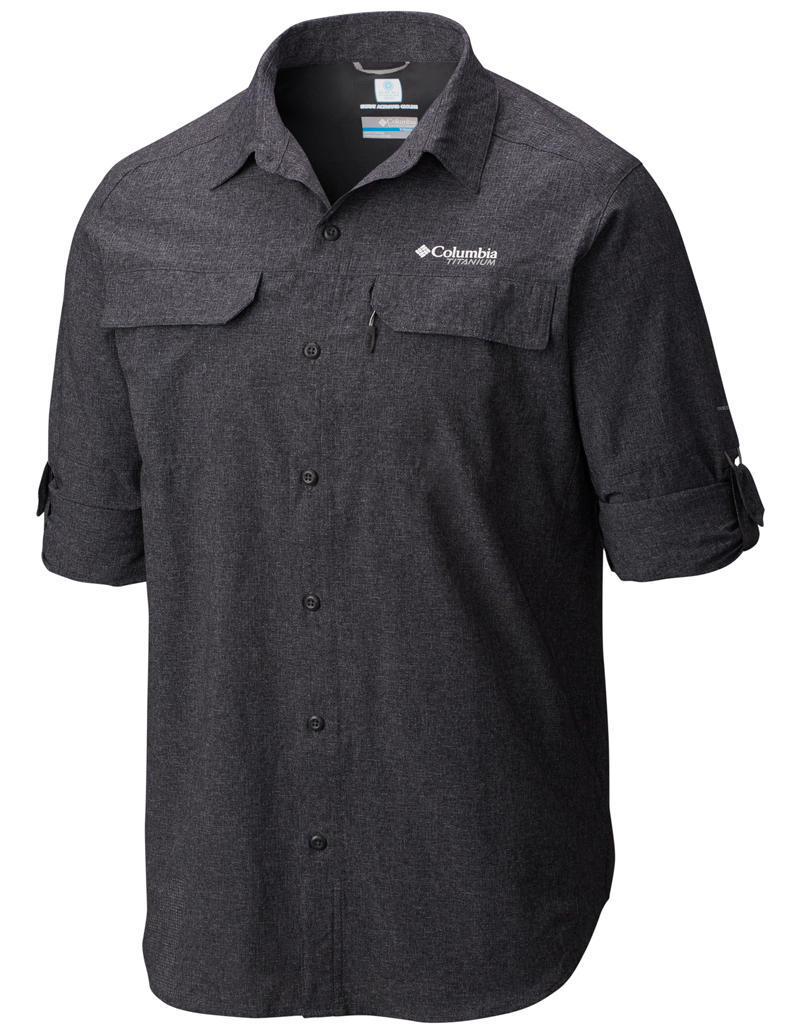 Columbia Men Black Irico Mens Long Sleeve Shirt