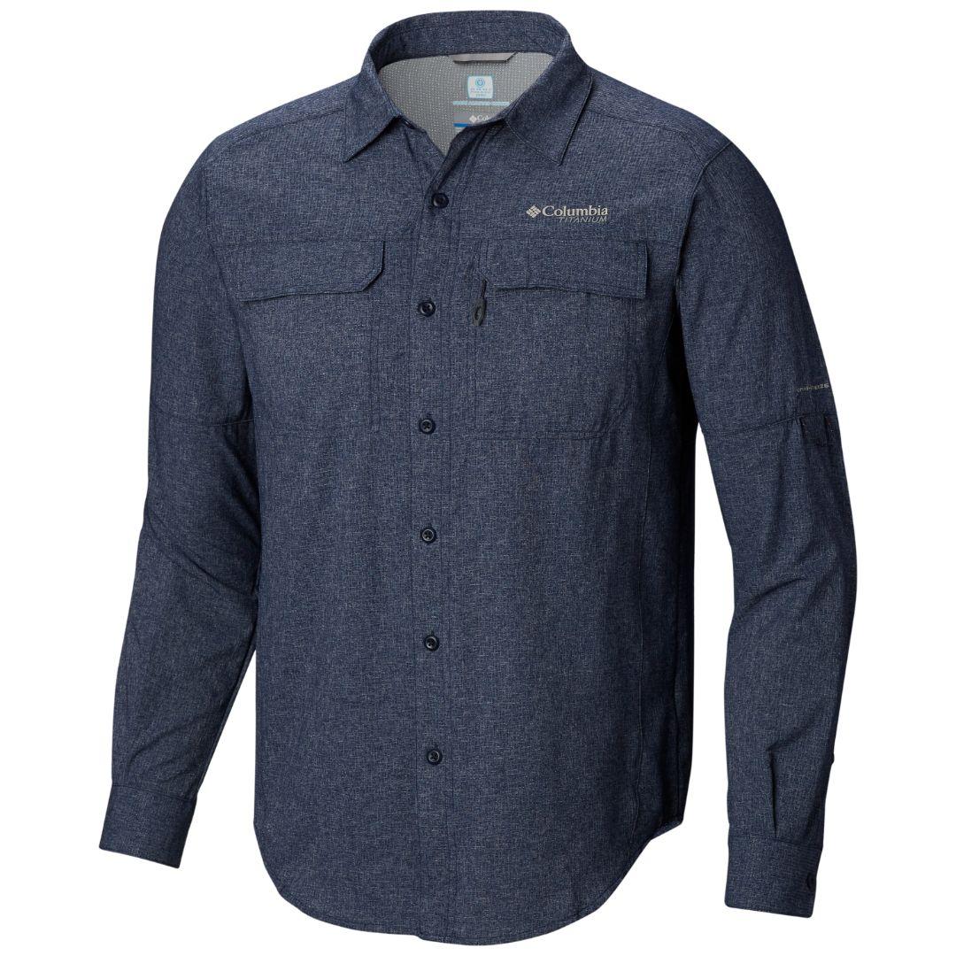 Columbia Men Blue Irico Mens Long Sleeve Shirt