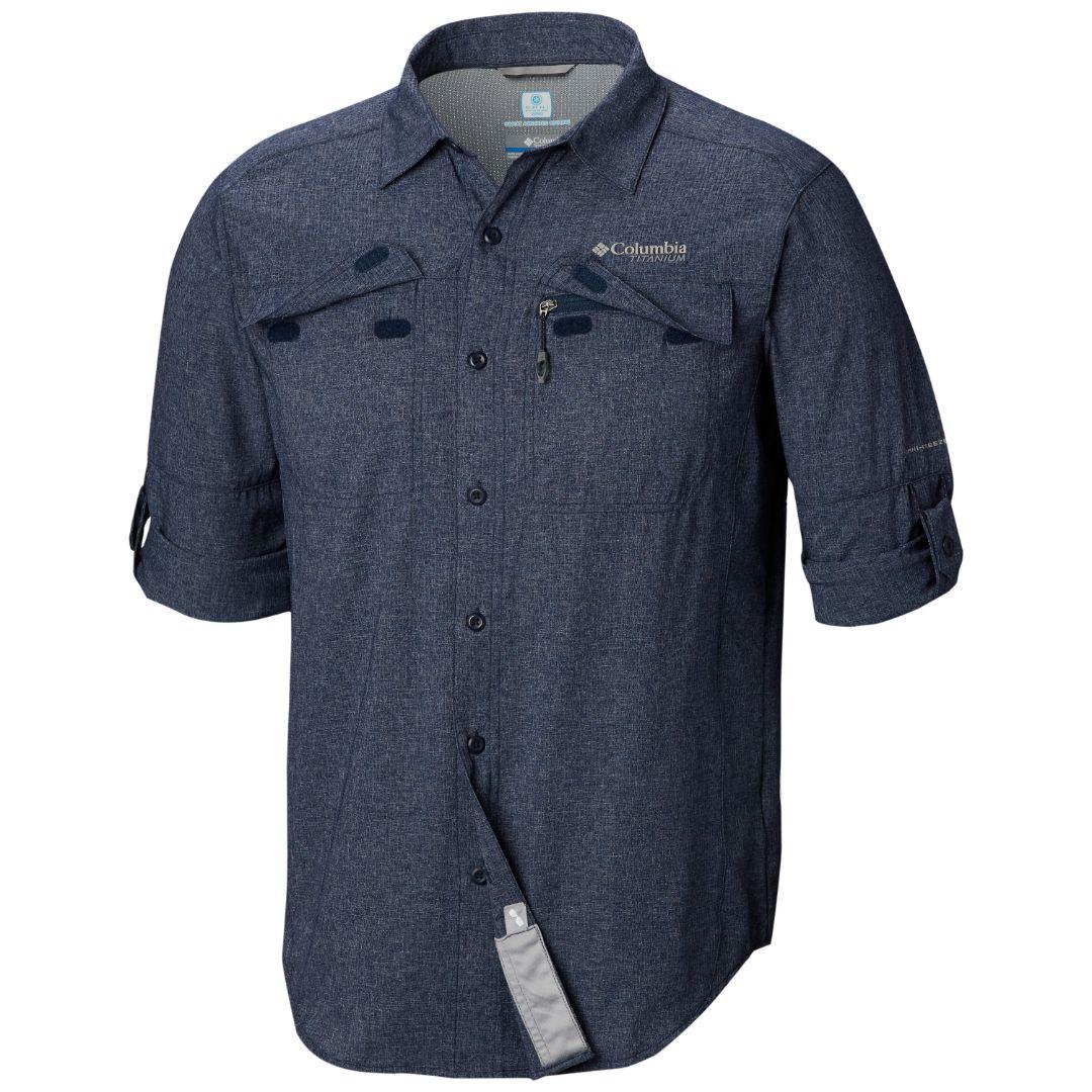 Columbia Men Blue Irico Mens Long Sleeve Shirt
