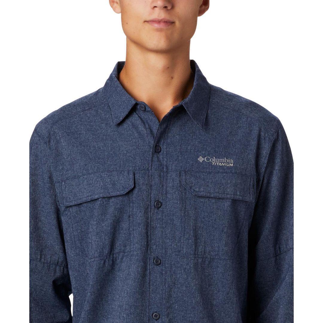 Columbia Men Blue Irico Mens Long Sleeve Shirt
