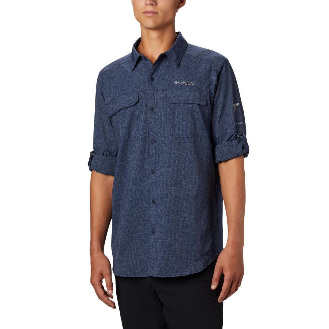 Columbia Men Blue Irico Mens Long Sleeve Shirt