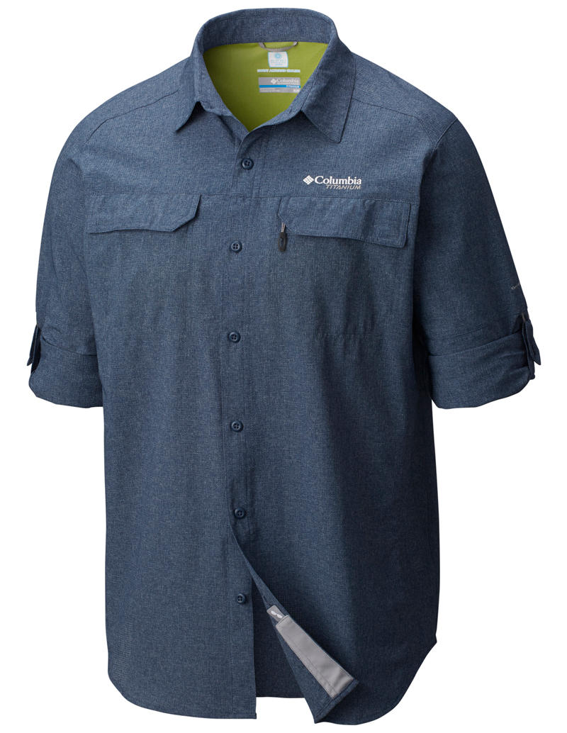 Columbia Men Blue Irico Mens Long Sleeve Shirt