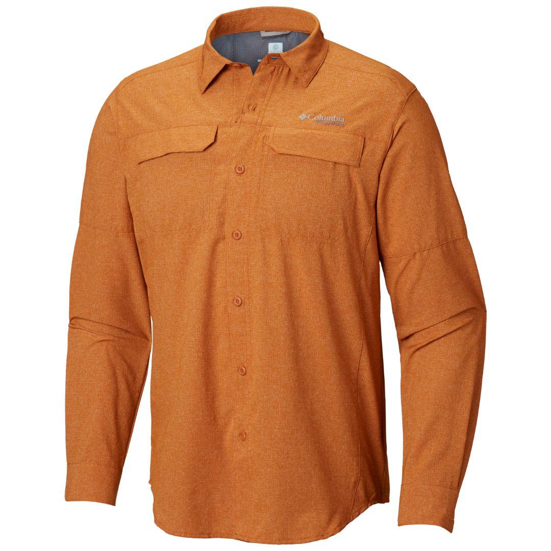 Columbia Men Orange Irico Mens Long Sleeve Shirt