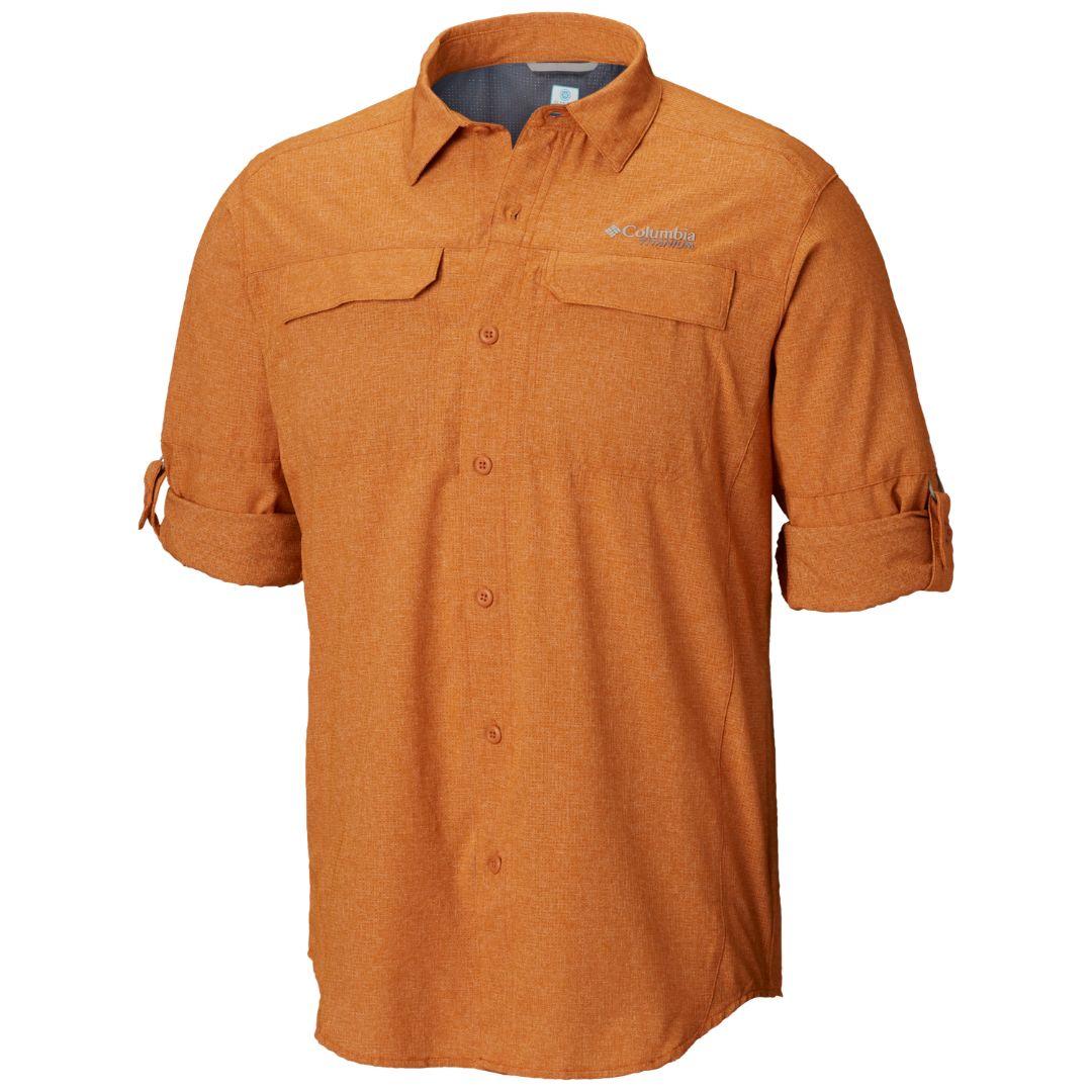 Columbia Men Orange Irico Mens Long Sleeve Shirt