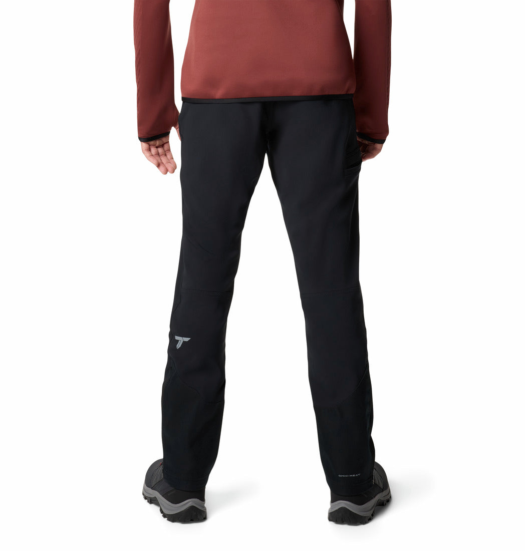Columbia Men Black Omni-Heat Inifnity Vast Canyon Softshell Pant (Plus Size)