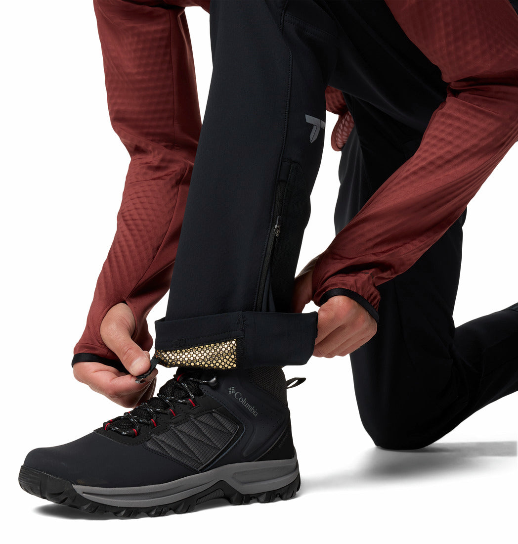 Columbia Men Black Omni-Heat Inifnity Vast Canyon Softshell Pant (Plus Size)