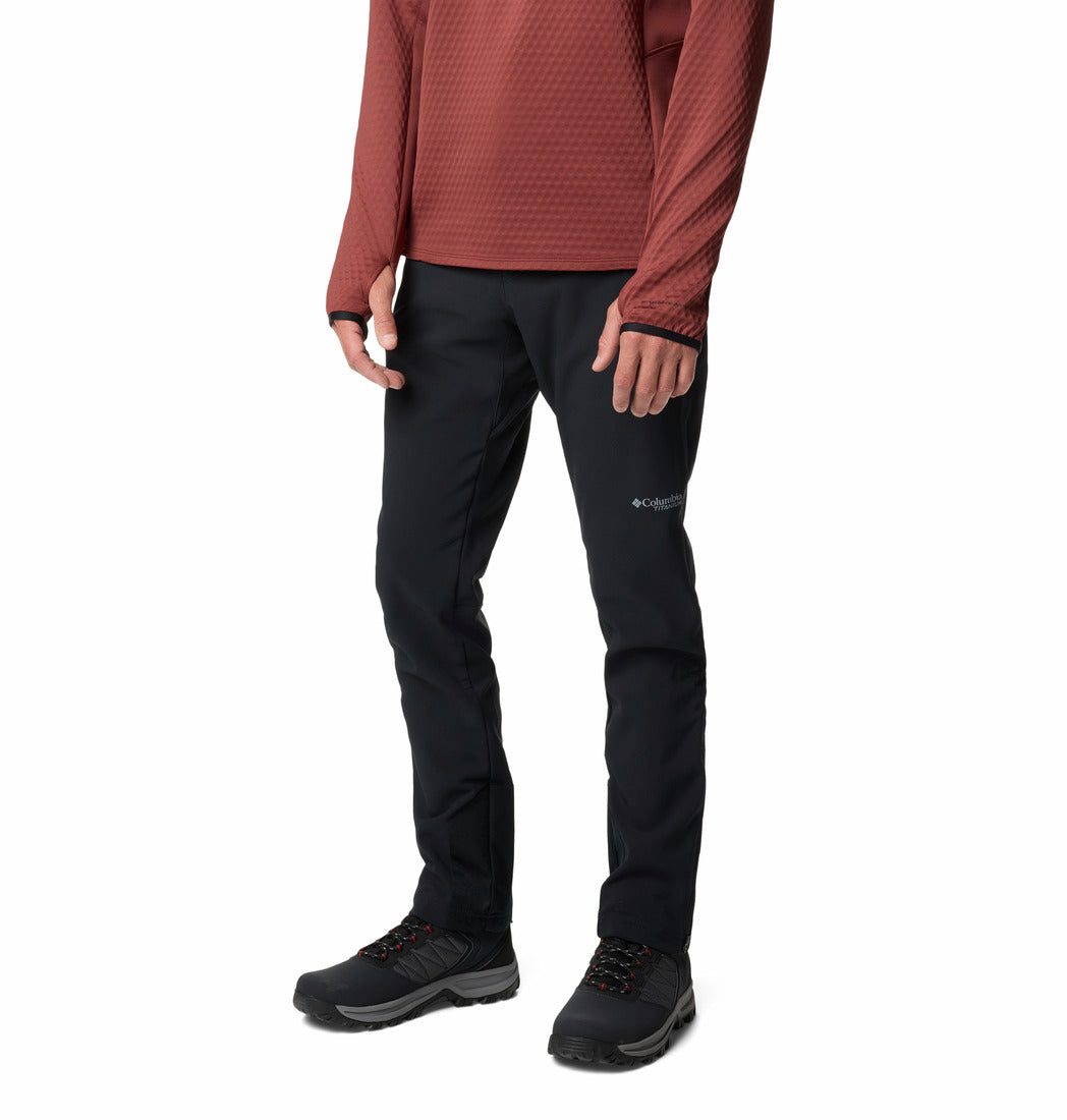Columbia Men Black Omni-Heat Inifnity Vast Canyon Softshell Pant (Plus Size)
