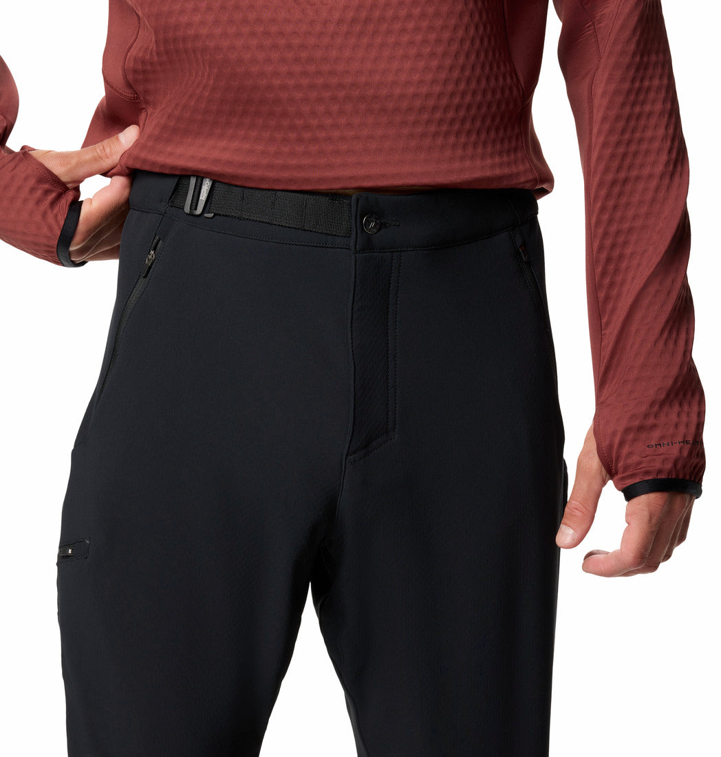 Columbia Men Black Omni-Heat Inifnity Vast Canyon Softshell Pant (Plus Size)