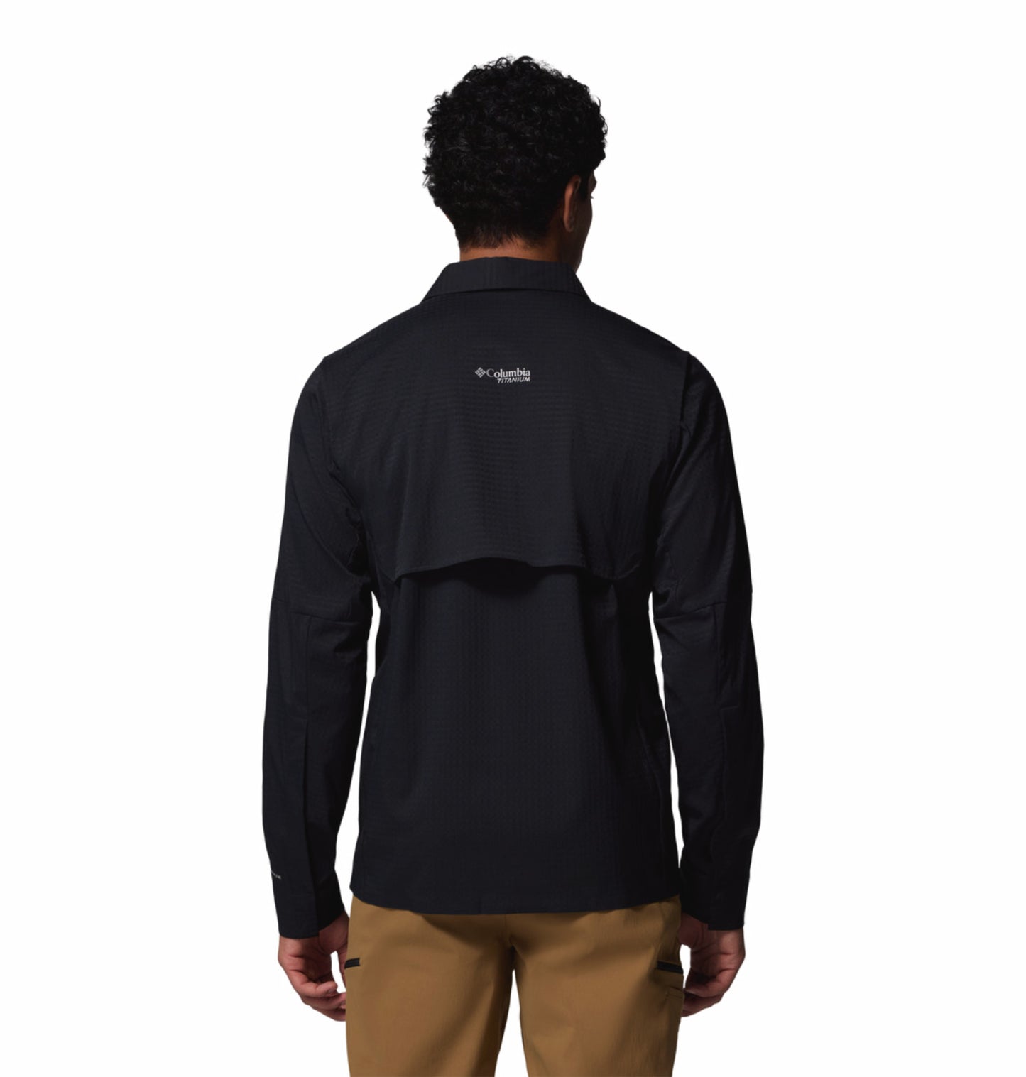 Columbia Men Black Omni-Freeze Ridge Ascent Long Sleeve Shirt