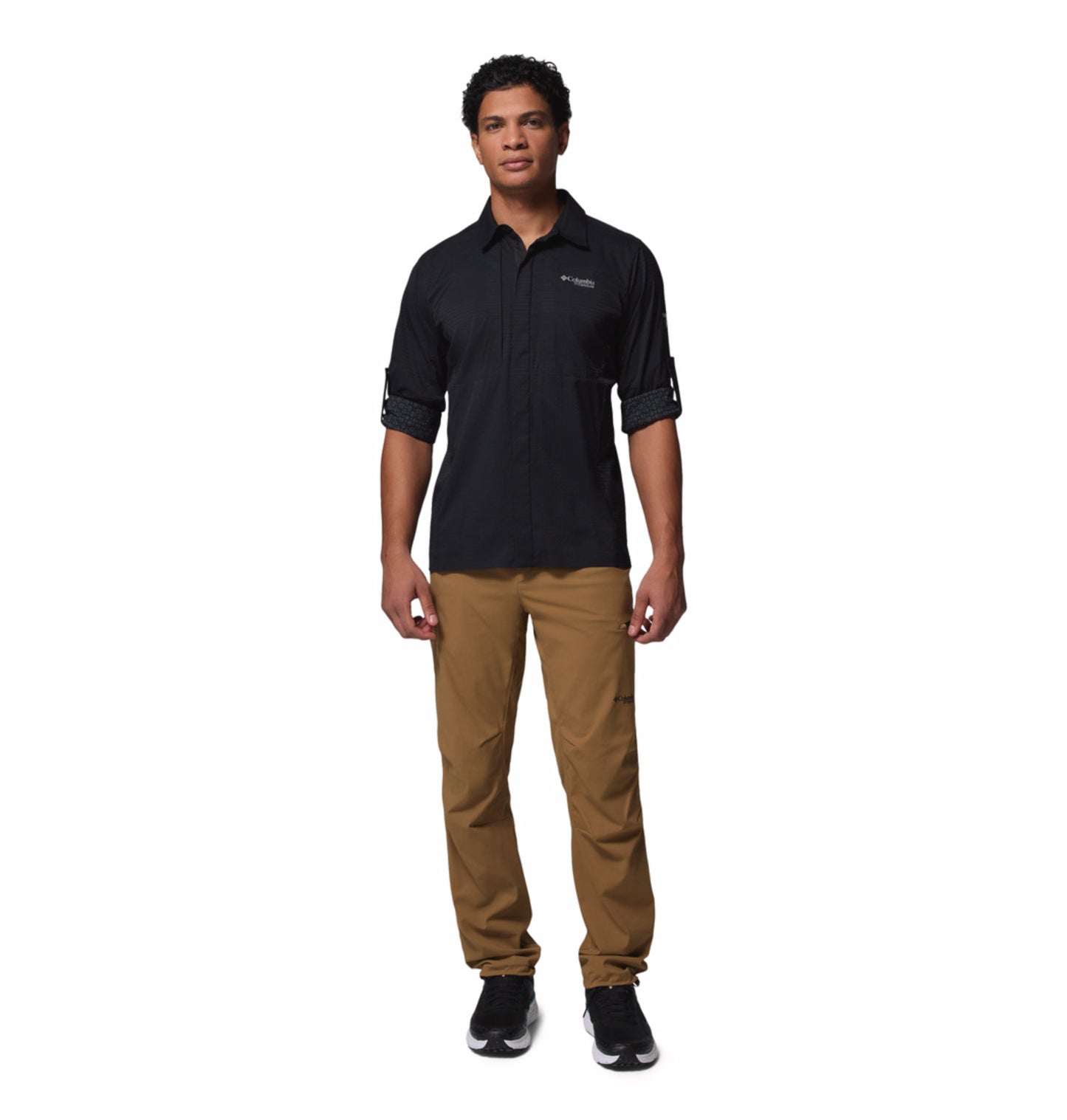 Columbia Men Black Omni-Freeze Ridge Ascent Long Sleeve Shirt