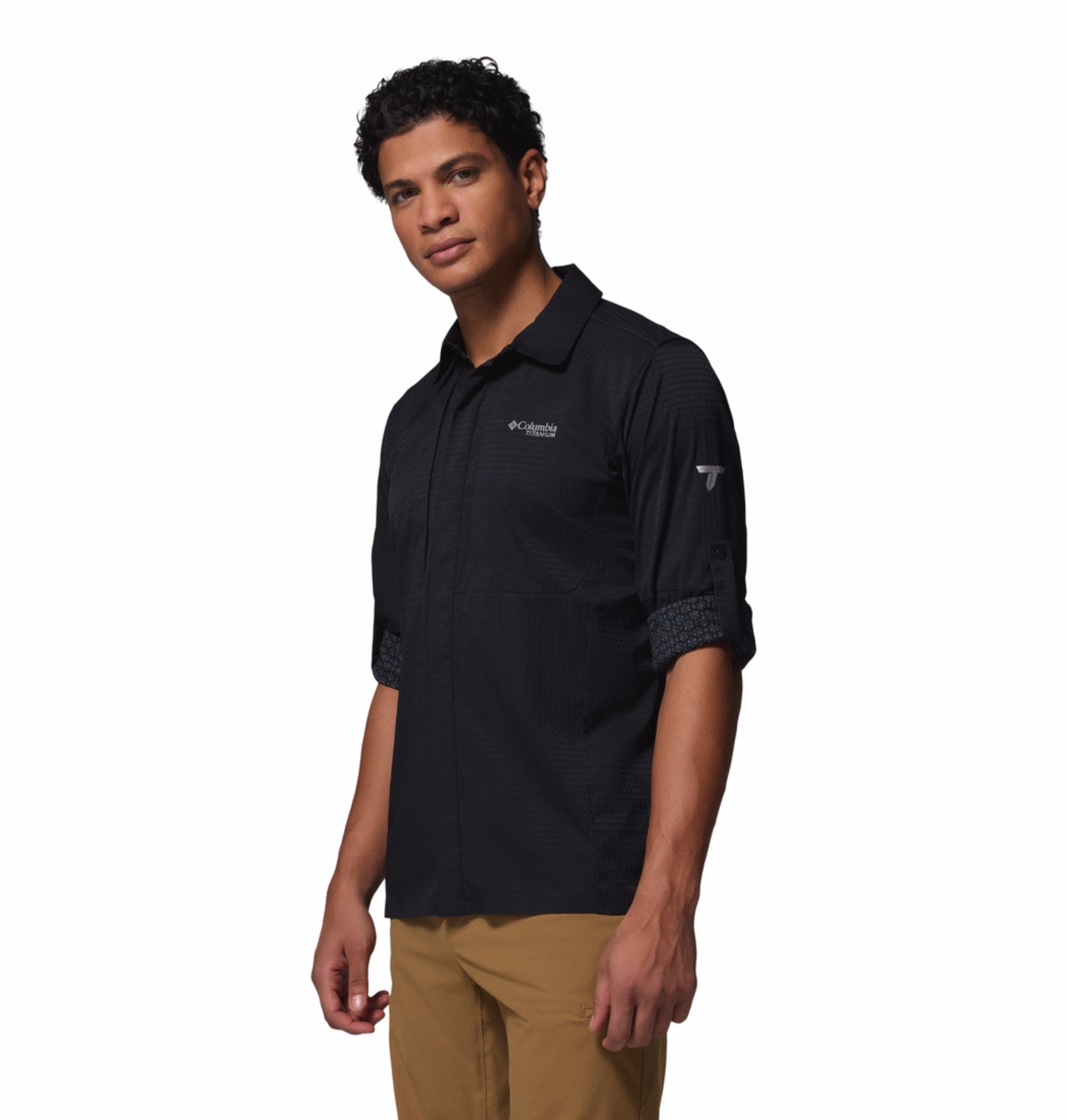 Columbia Men Black Omni-Freeze Ridge Ascent Long Sleeve Shirt