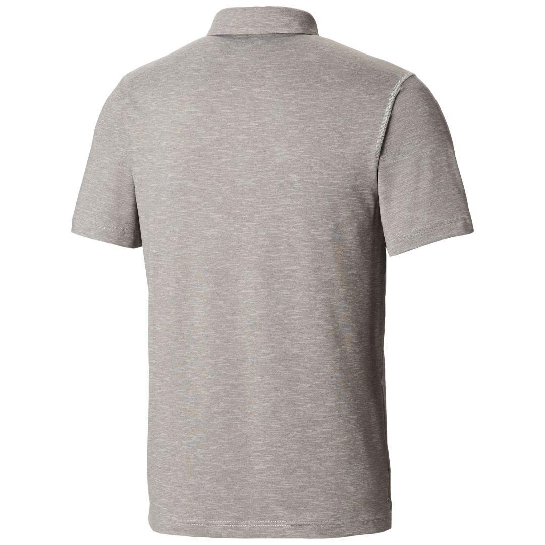 Columbia Men Grey Tech Trail Polo T-Shirt