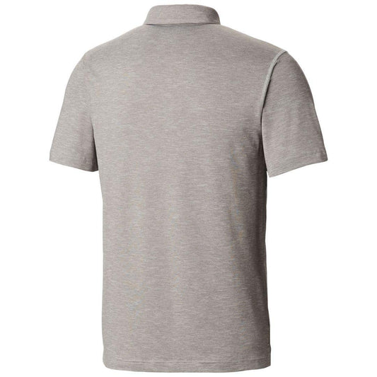 Columbia Men Grey Tech Trail Polo T-Shirt