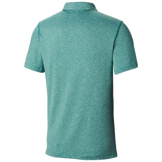 Columbia Men Blue Tech Trail Polo (Sun Protection)