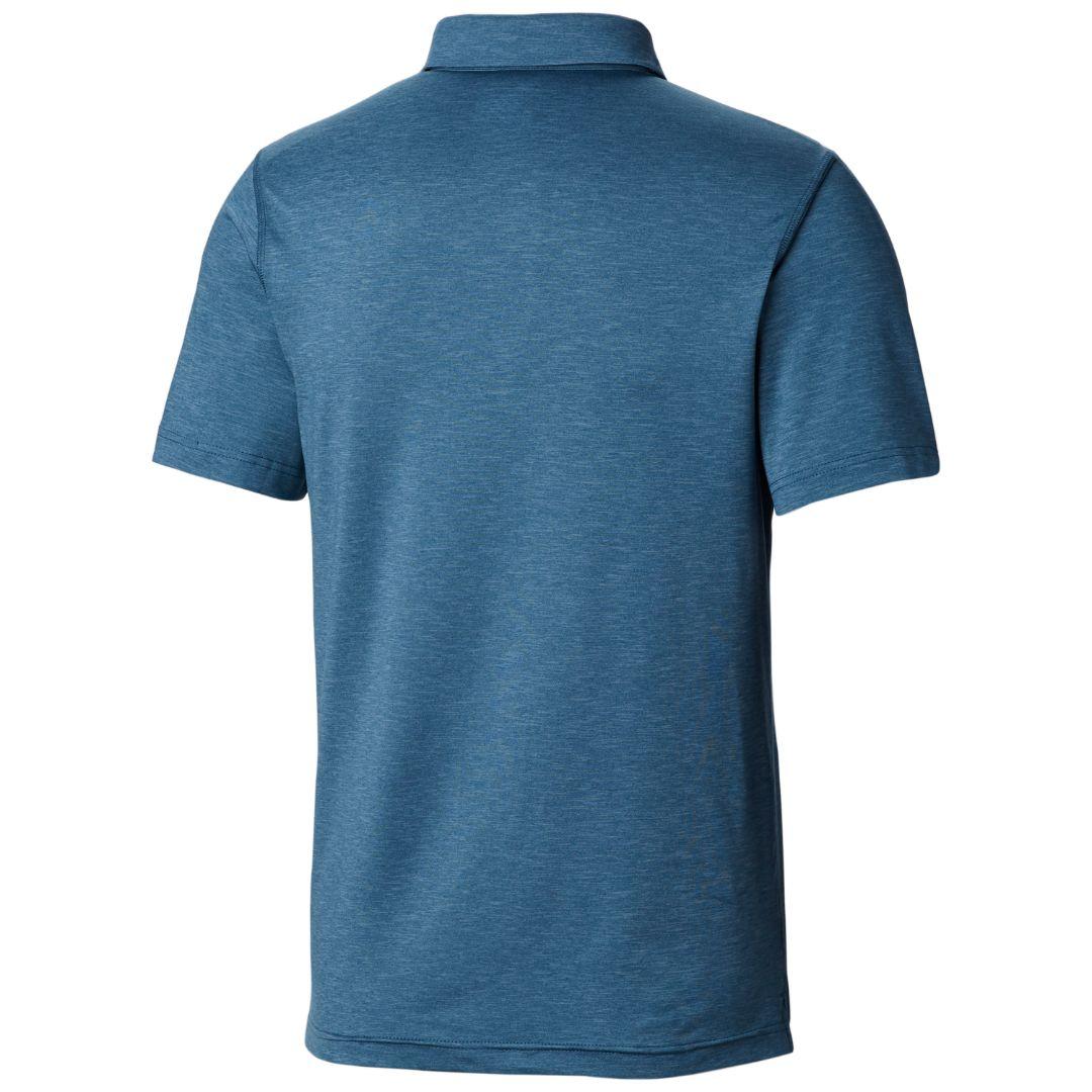 Columbia Men Blue Tech Trail Polo T-Shirt