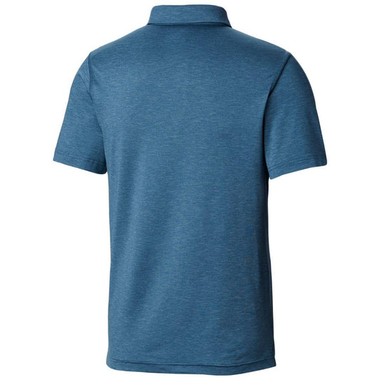 Columbia Men Blue Tech Trail Polo T-Shirt