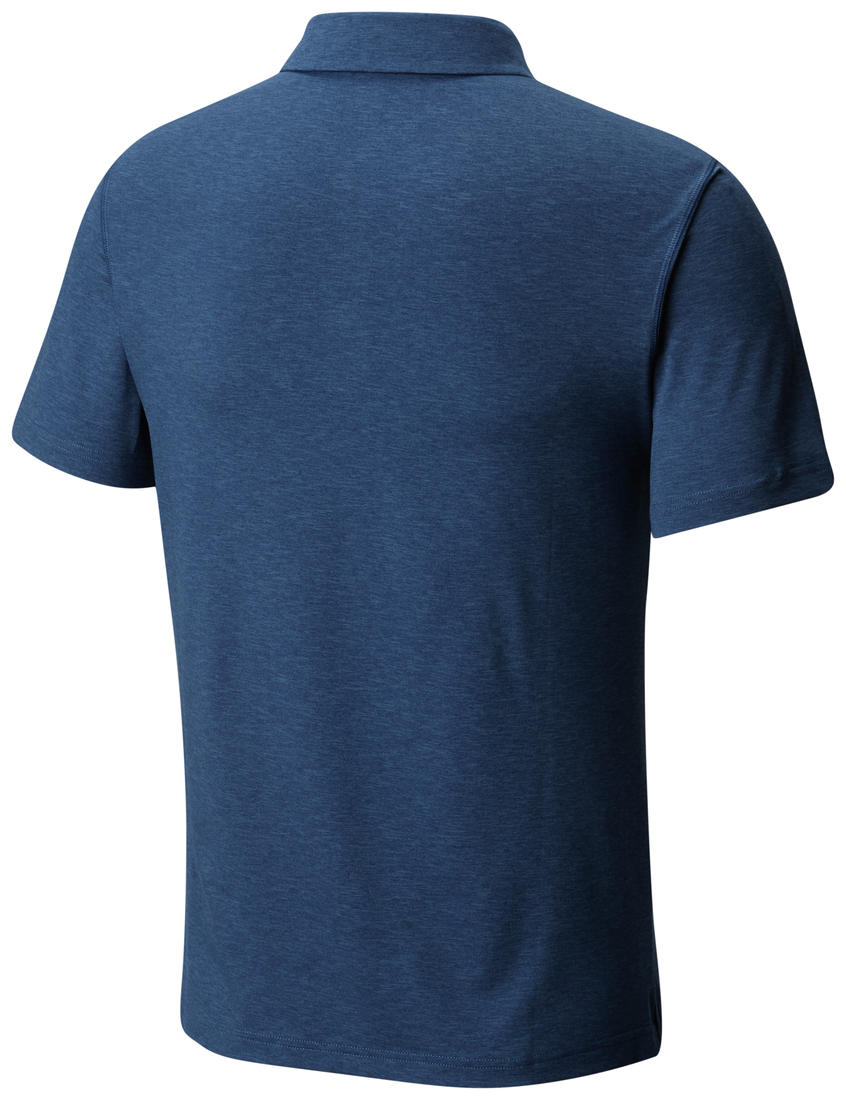 Columbia Men Blue Tech Trail Polo T-Shirt