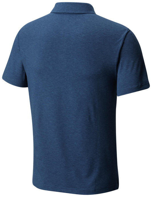 Columbia Men Blue Tech Trail Polo T-Shirt