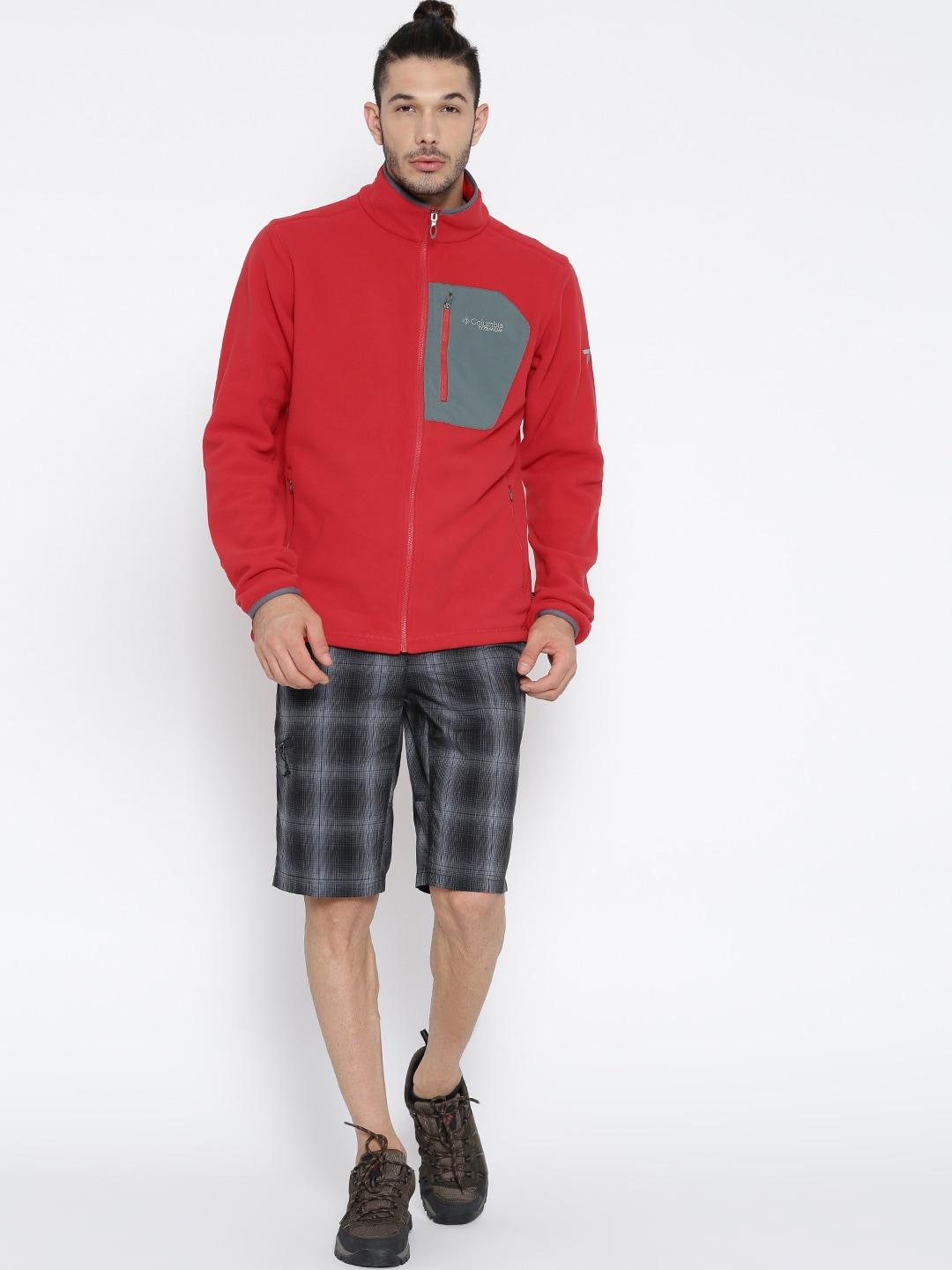 Columbia Men Red Titan Pass 2.0 Fleece Jacket