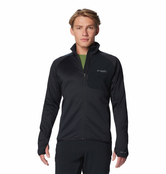 Columbia Men’s Omni-Wick Black Full-Zip Fleece Jacket Plus Size