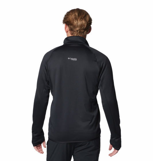 Columbia Men’s Omni-Wick Black Full-Zip Fleece Jacket Plus Size