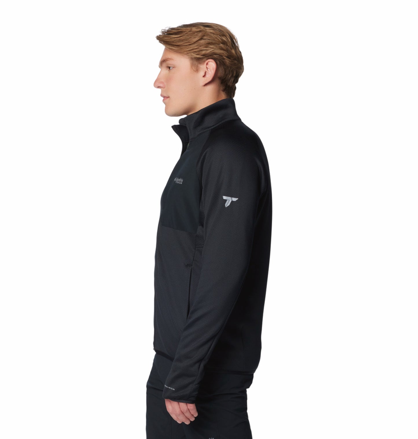 Columbia Men’s Omni-Wick Black Full-Zip Fleece Jacket Plus Size