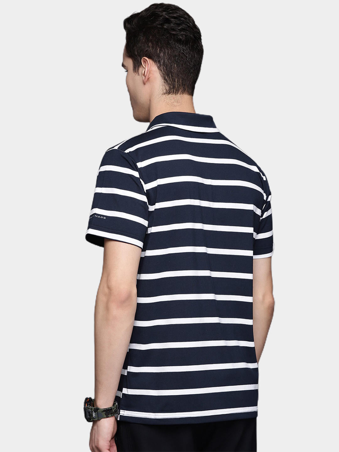 Columbia Men Navy Blue Sun Trek Polo T-Shirt