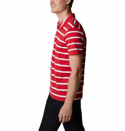 Columbia Men Red Sun Trek Polo T-Shirt