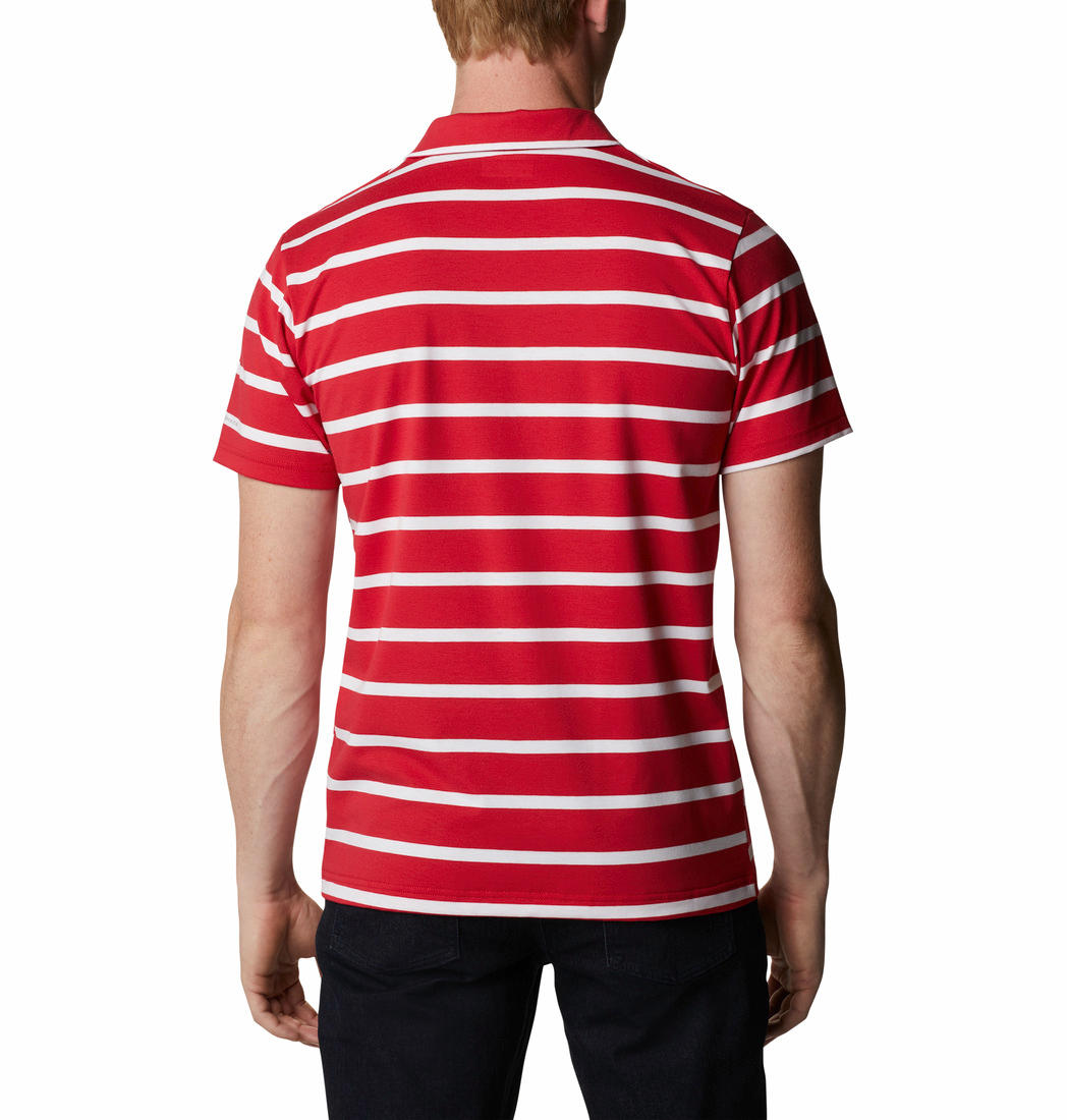 Columbia Men Red Sun Trek Polo T-Shirt