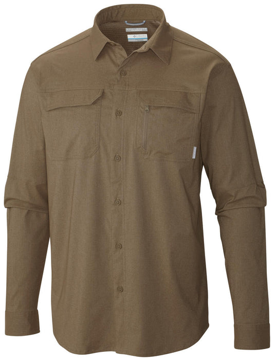 Columbia Men Brown Royce Peak II Long Sleeve Shirt