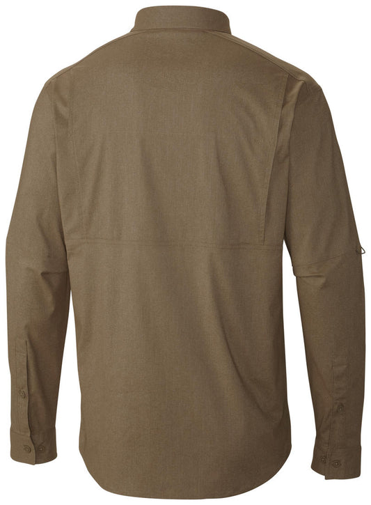 Columbia Men Brown Royce Peak II Long Sleeve Shirt