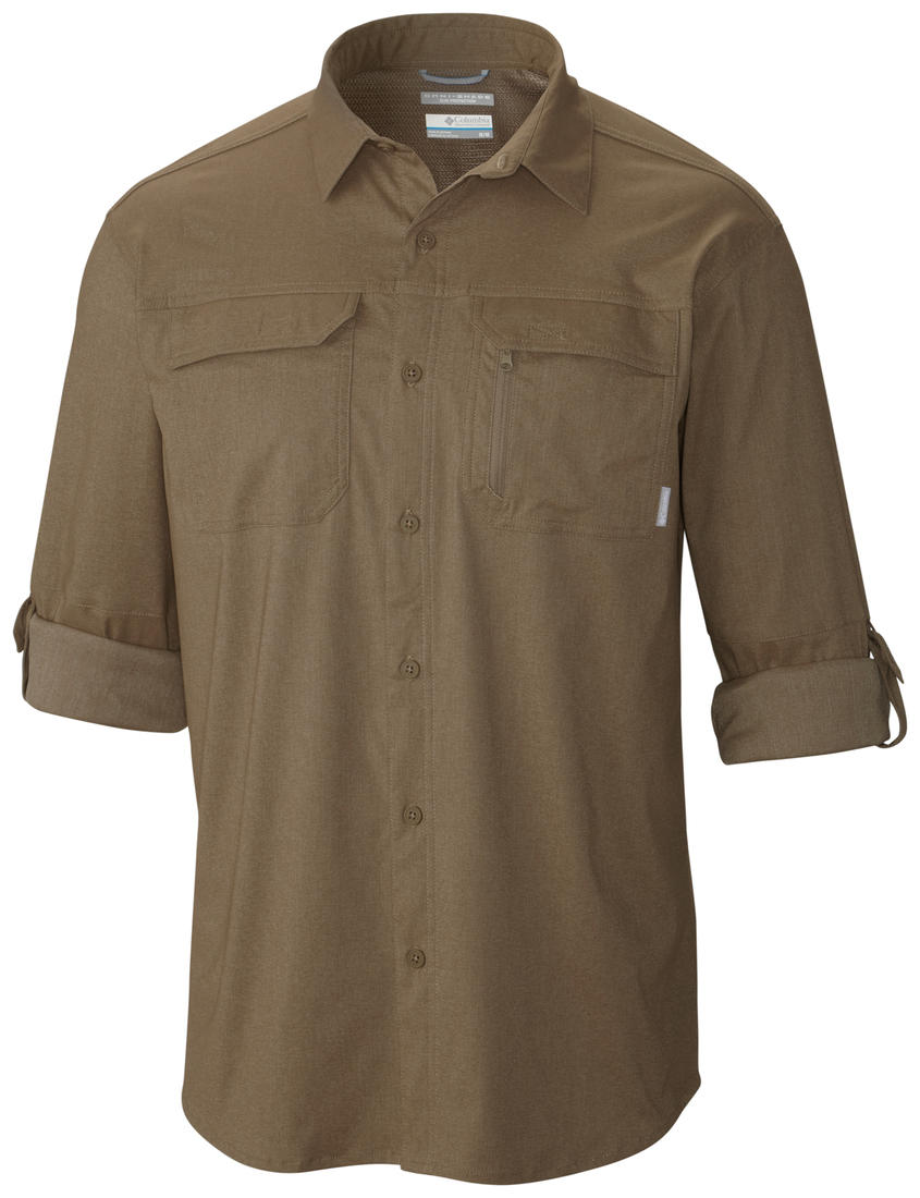 Columbia Men Brown Royce Peak II Long Sleeve Shirt