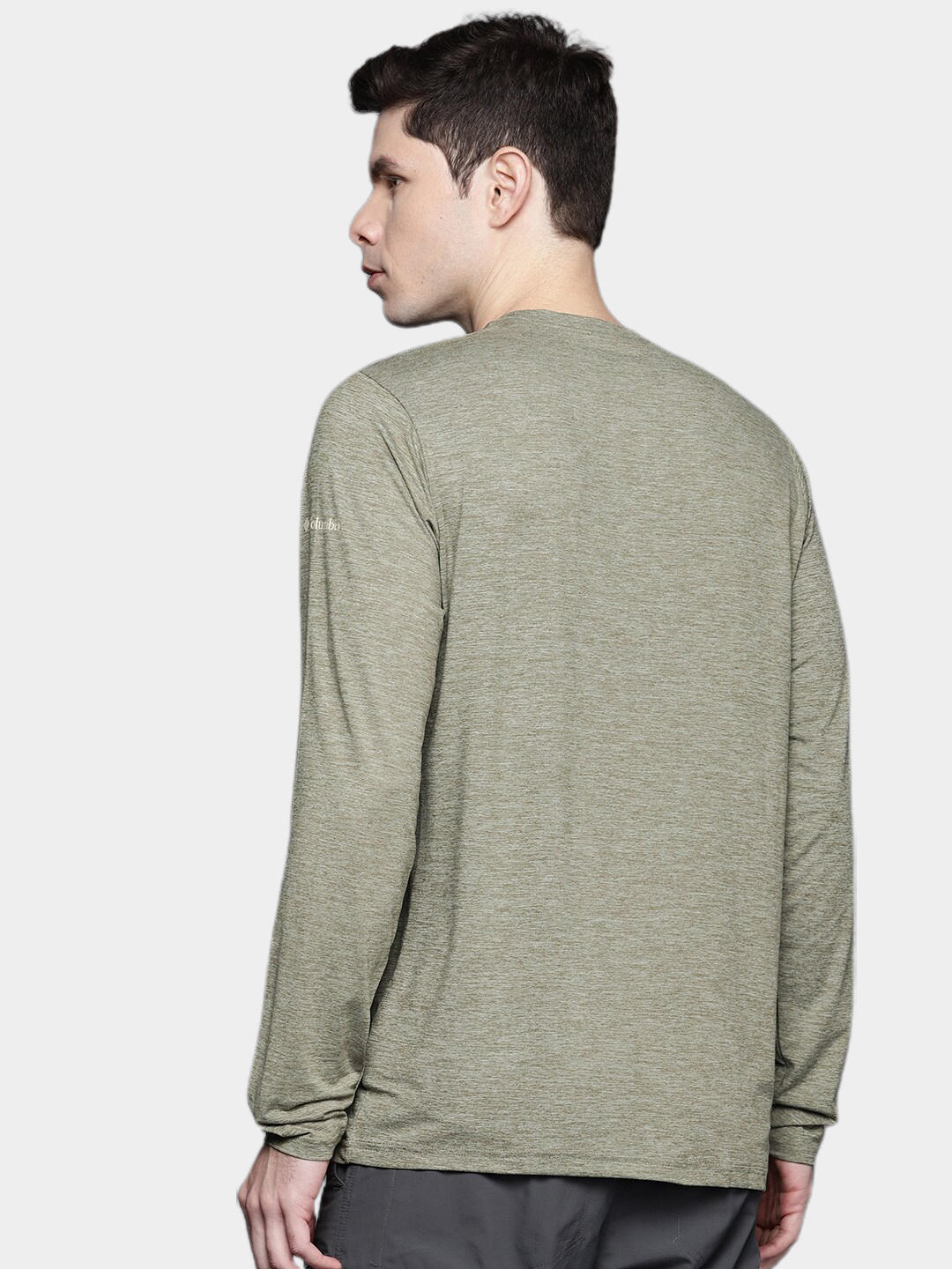 Columbia Men Green Omni-Wick Tech Trail Graphic Tshirt