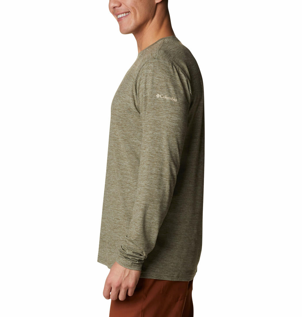 Columbia Men Green Omni-Wick Tech Trail Graphic Tshirt