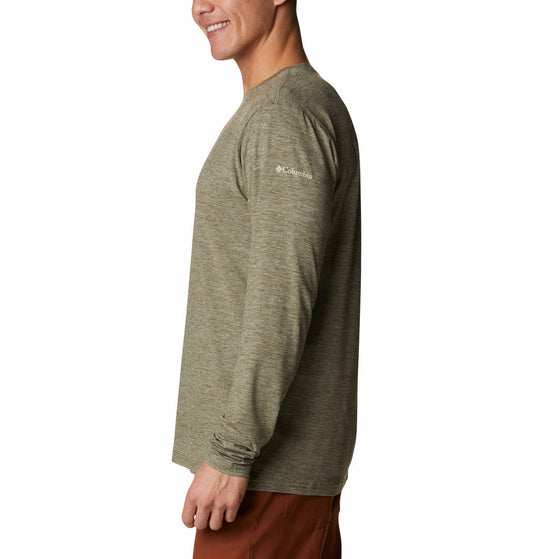 Columbia Men Green Omni-Wick Tech Trail Graphic Tshirt
