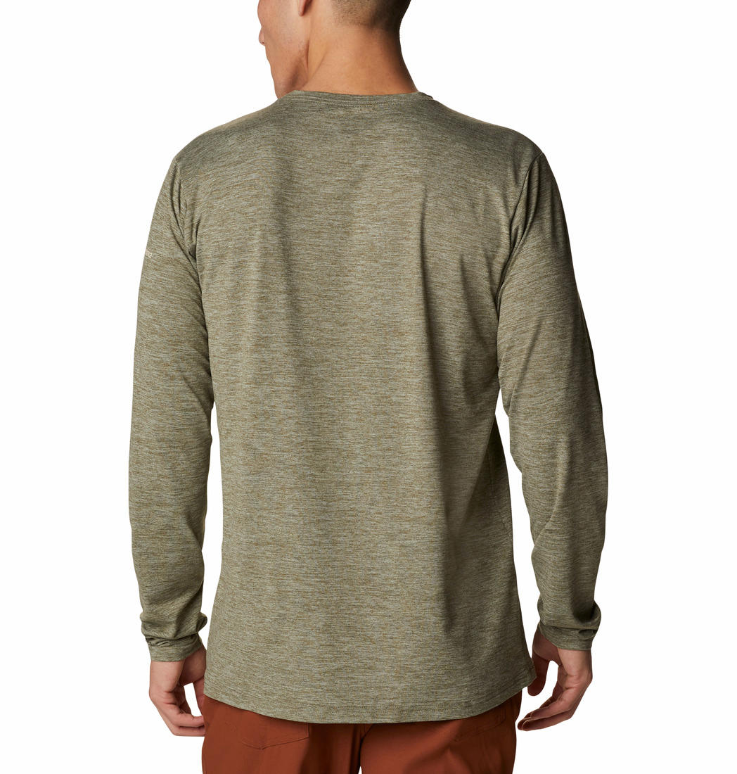 Columbia Men Green Omni-Wick Tech Trail Graphic Tshirt