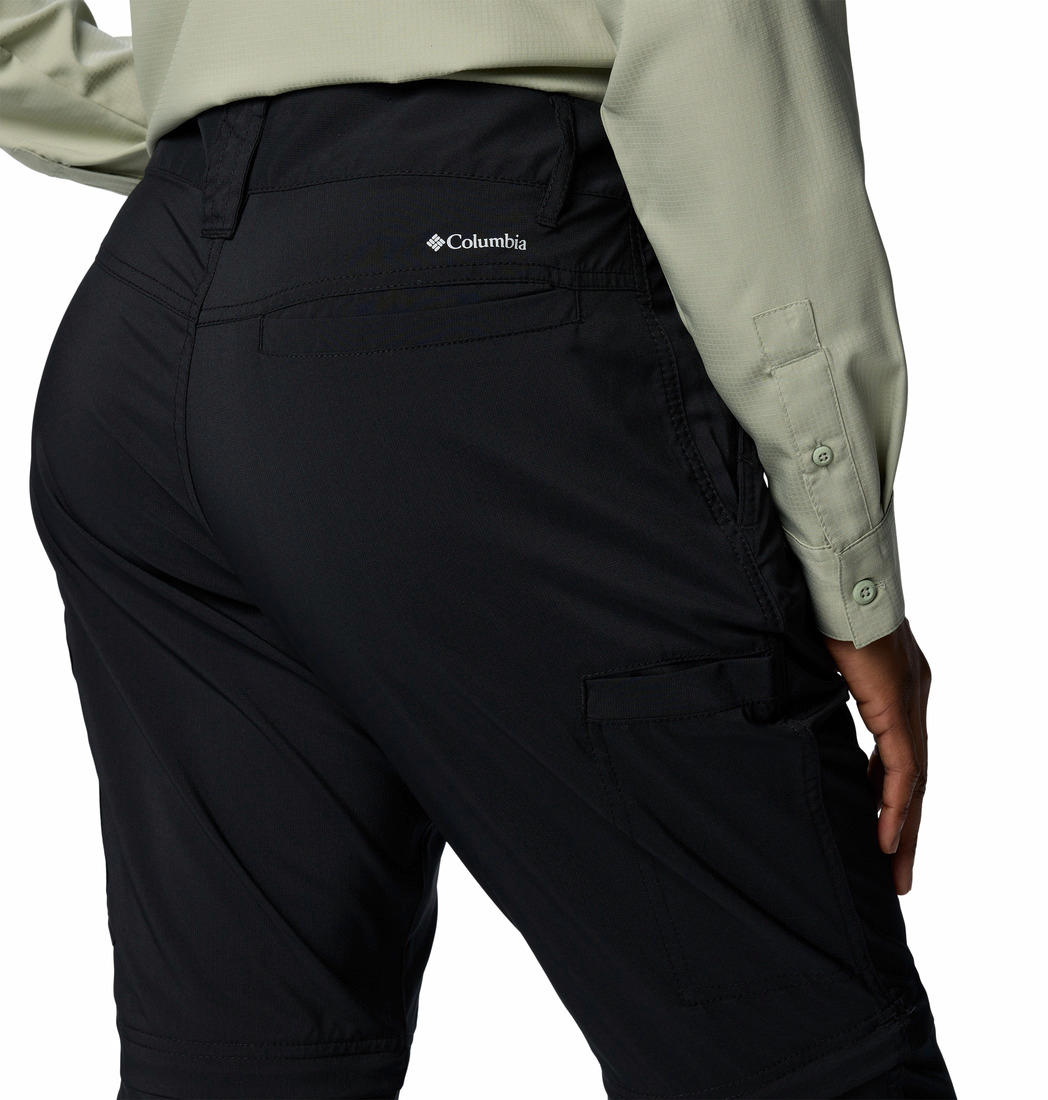 Columbia Womens Black Silver Ridge Utility Convertible Pant