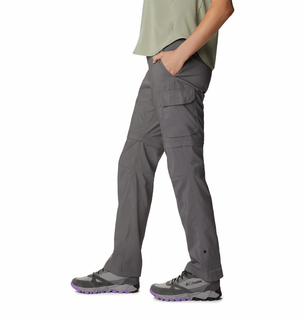 Columbia Womens Grey Silver Ridge Utility Convertible Pant