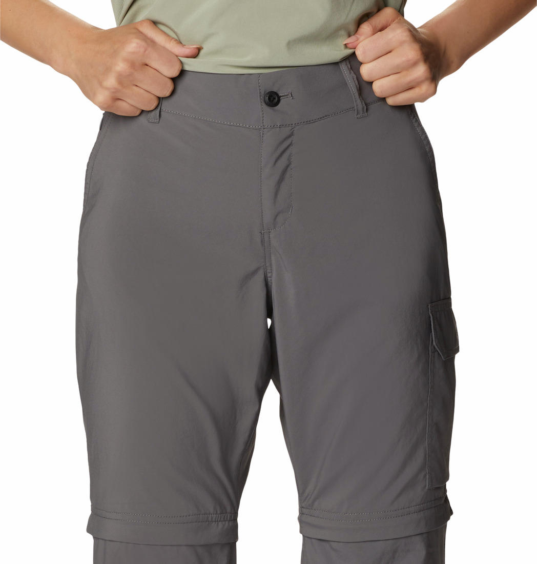Columbia Womens Grey Silver Ridge Utility Convertible Pant