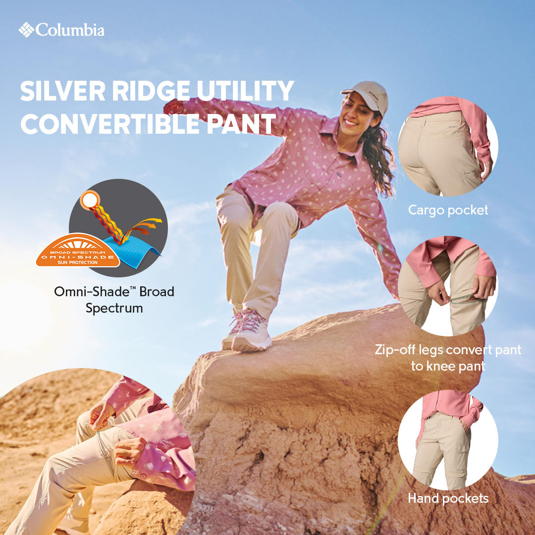 Columbia Womens Brown Silver Ridge Utility Convertible Pant