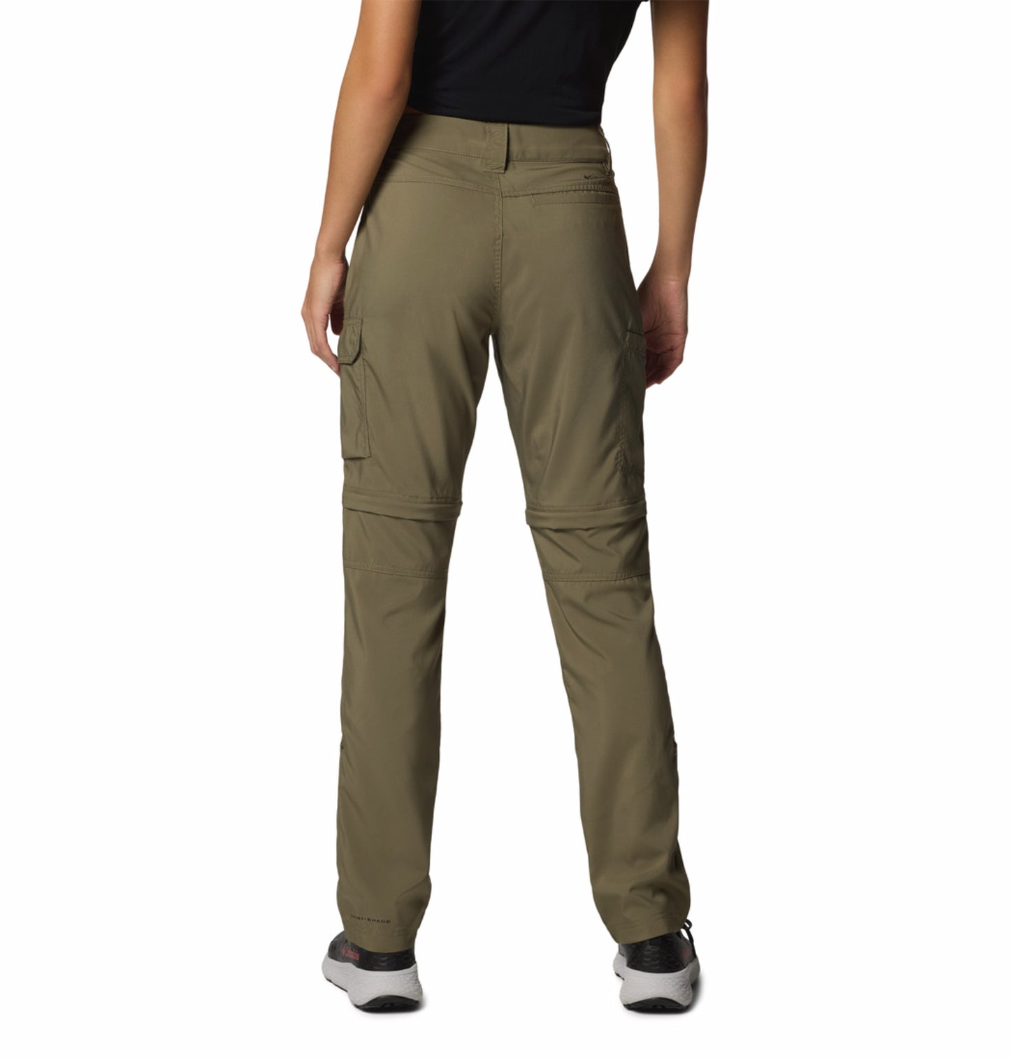 Columbia Women Olive Green Omni-Shade Silver Ridge Utility Convertible Pant
