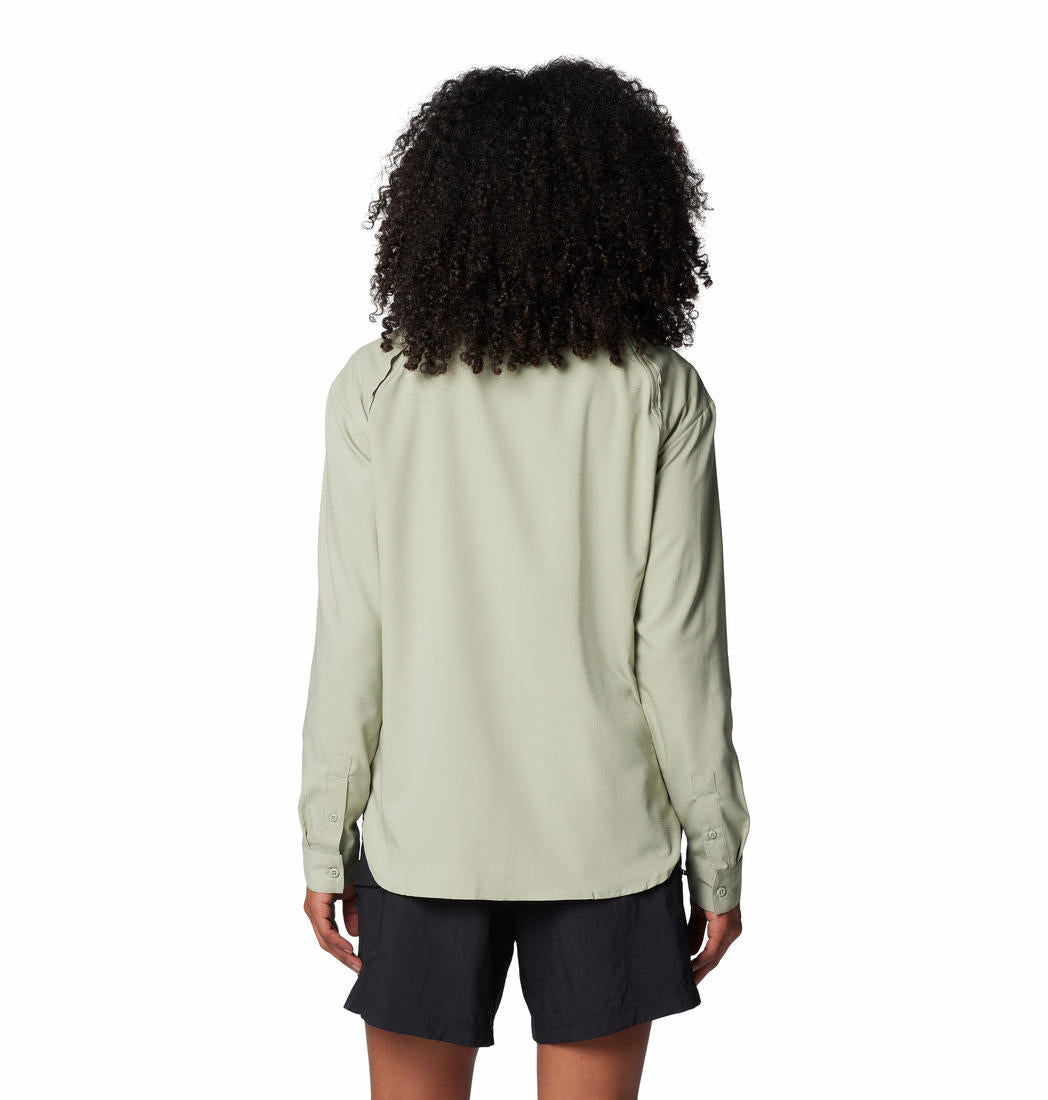 Columbia Womens Green Silver Ridge Utility Long Sleeve Shirt
