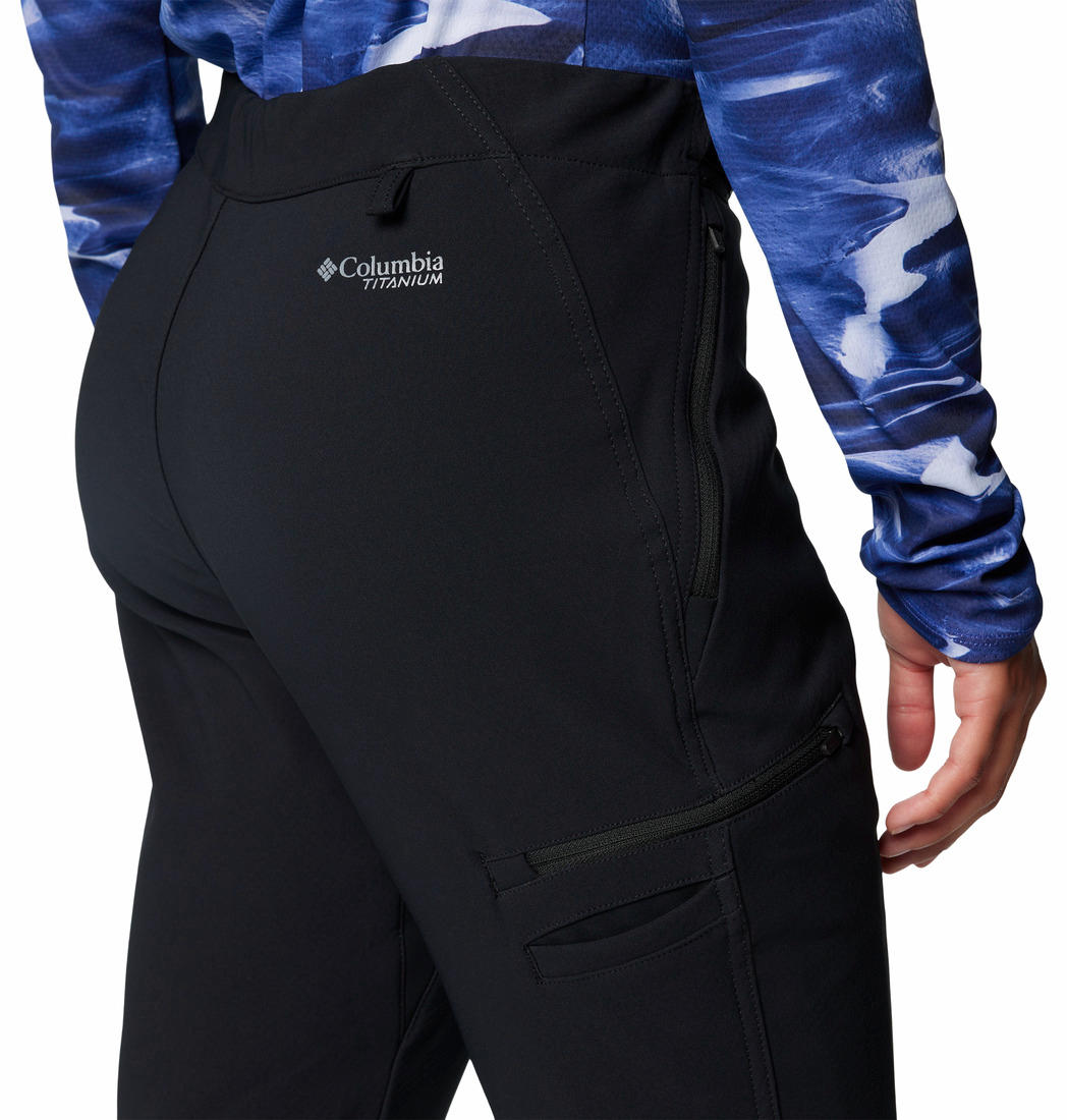 Columbia Womens Black Vast Canyon Omni-Heat Infinity Softshell Pant